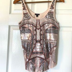EXPRESS | Sequin Tank Top